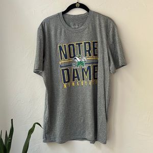 🩶CAPTIVATING NOTRE DAME FIGHTING IRISH ATHLETICS GREY T SHIRT L